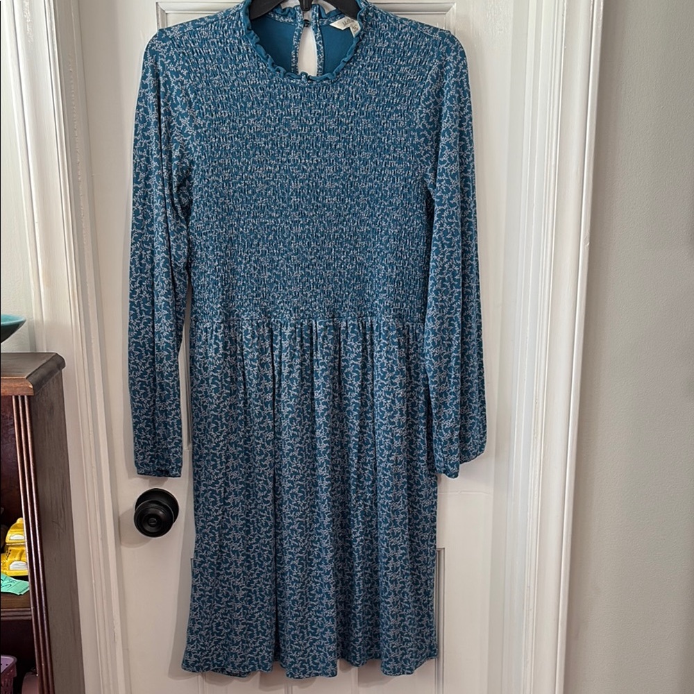 Matilda Jane Teal Textured Long Sleeve Dress
